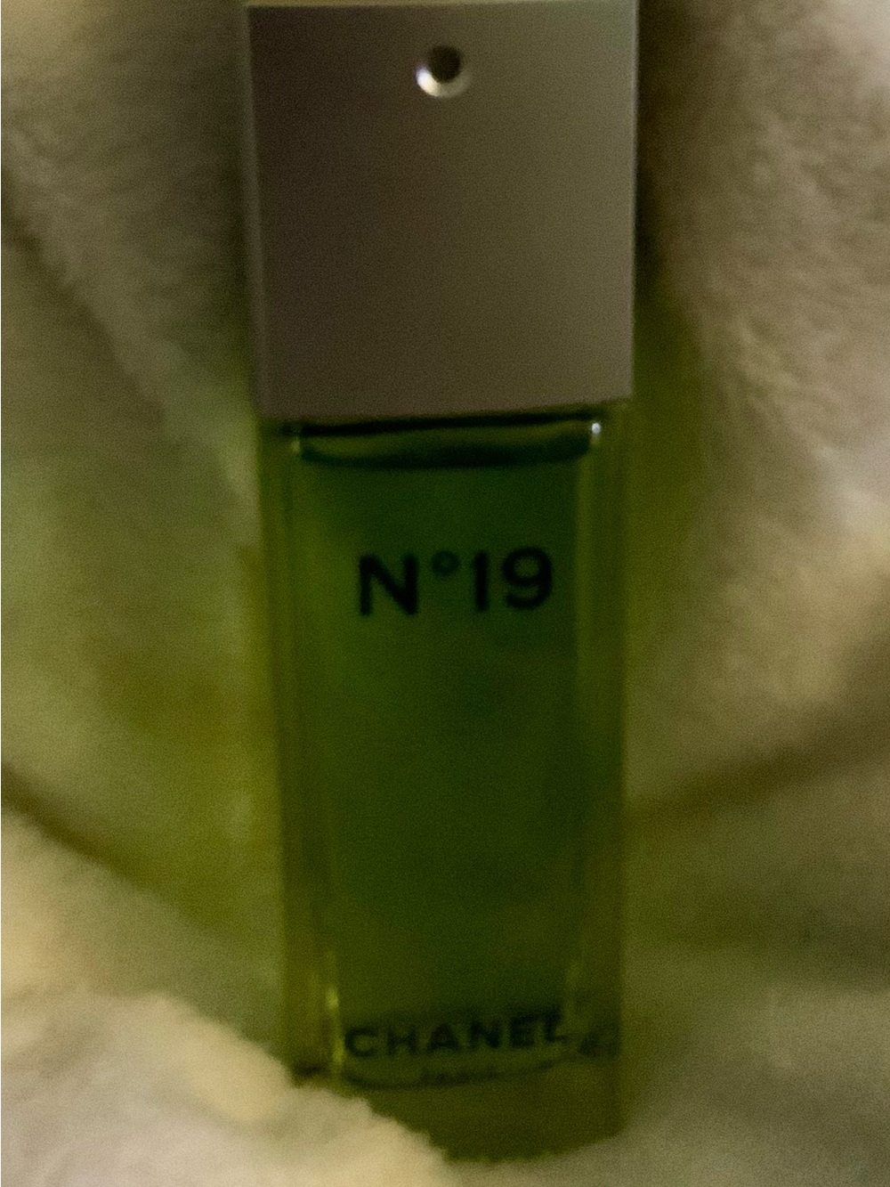 CHANEL Green Glass Bottle Perfume